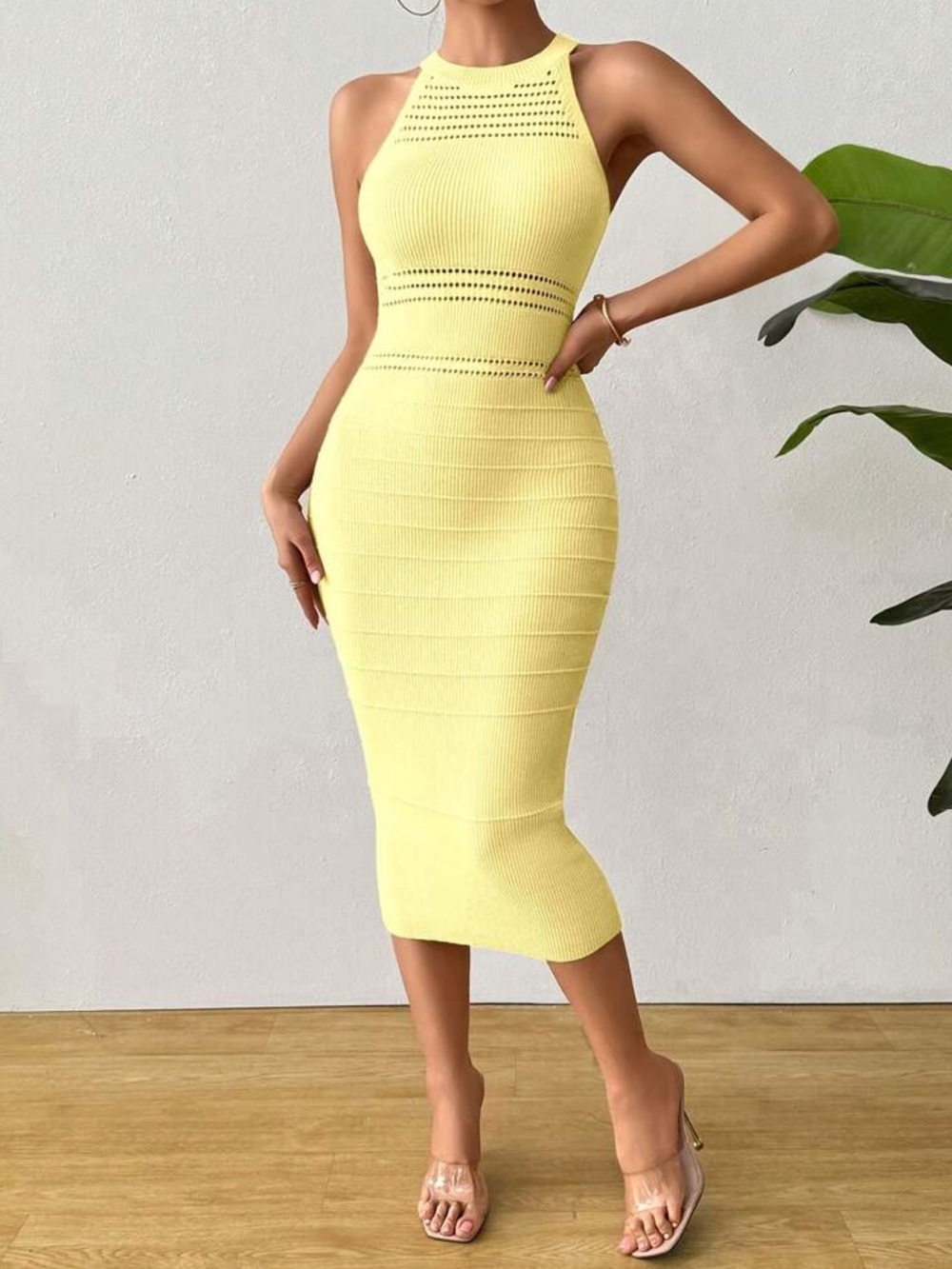 Sleeveless 🔥 Knit Bodycon Dress